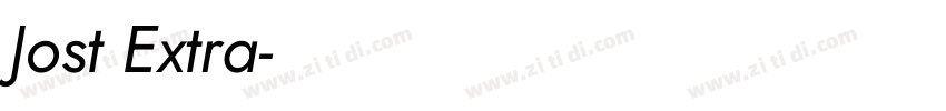 Jost Extra字体转换
